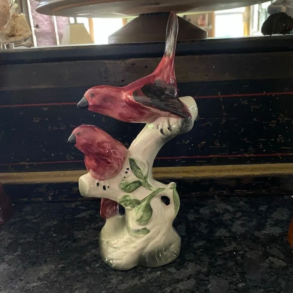 Maddux California Pottery Two Red Bird MCM